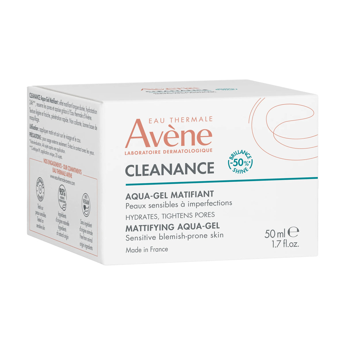 Avène Cleanance Mattifying Aqua-Gel 50ml carton