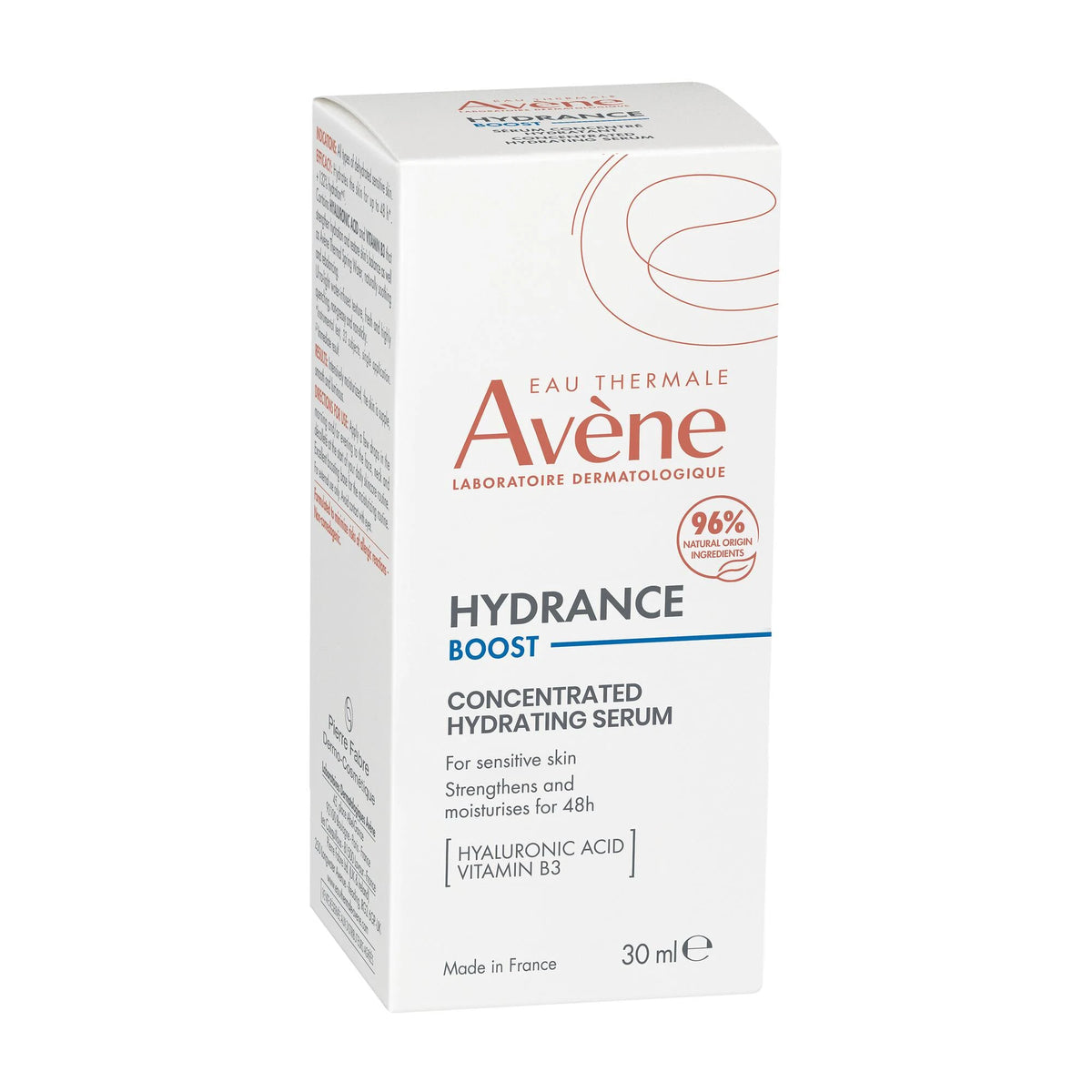 Avène Hydrance Boost Concentrated Hydrating Serum 30ml carton