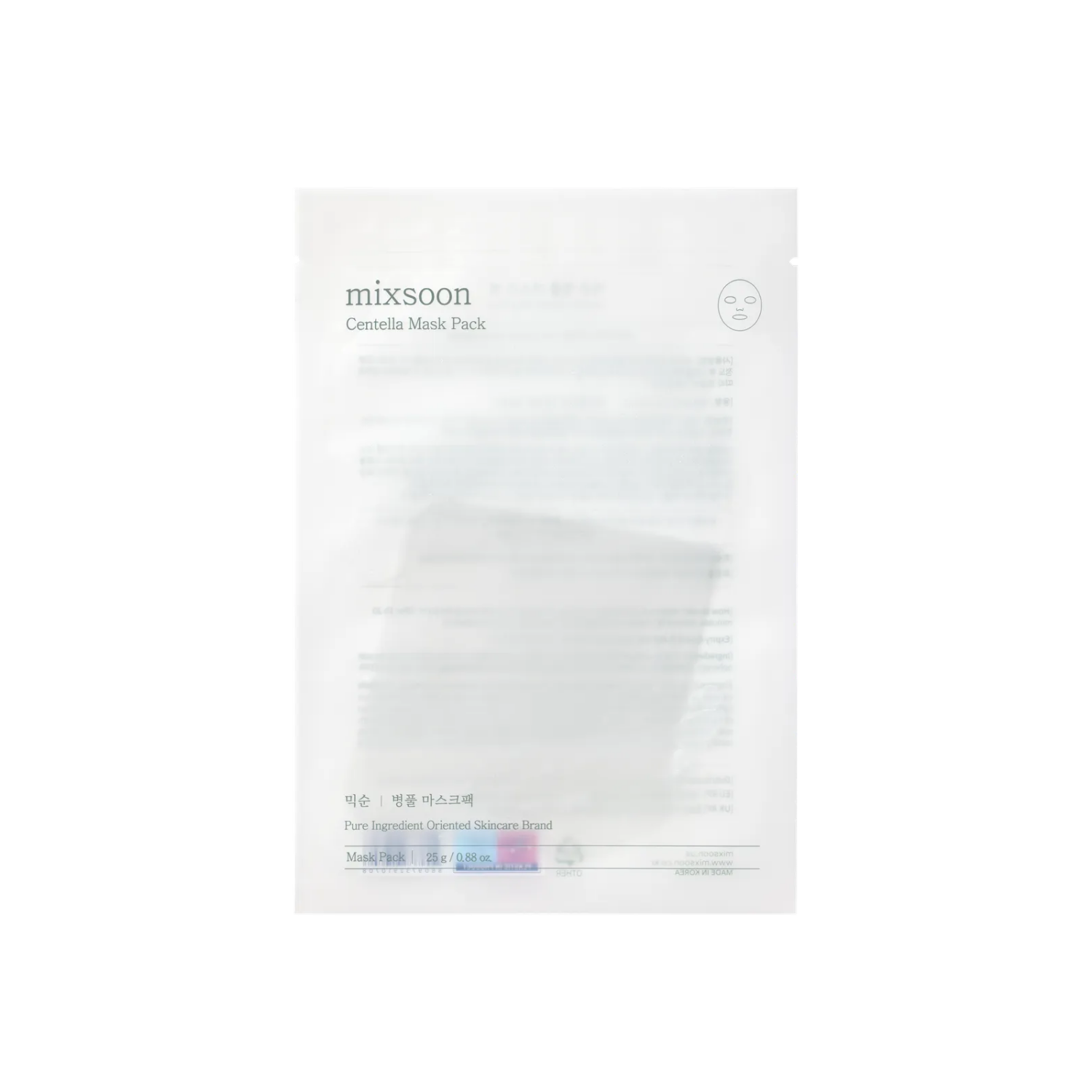 Mixsoon Centella Mask Pack 5x25g #Size_5x25g