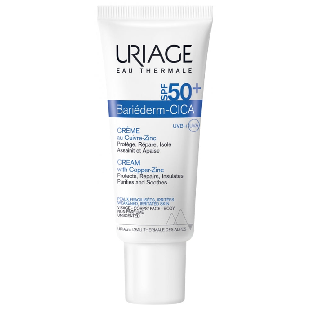 Uriage Bariederm Cica Creme Spf50 sunscreen